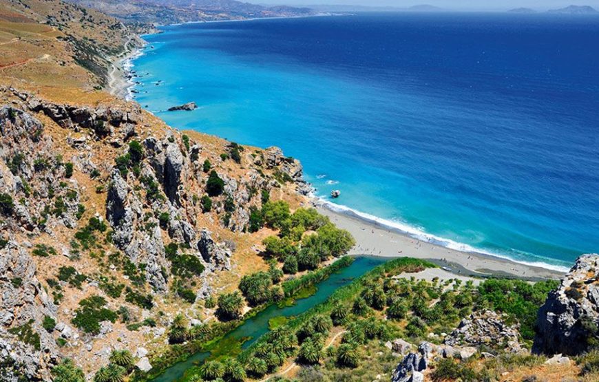 Preveli Palm Beach-Kourtaliotiko-Damnoni Beach-Plakias
