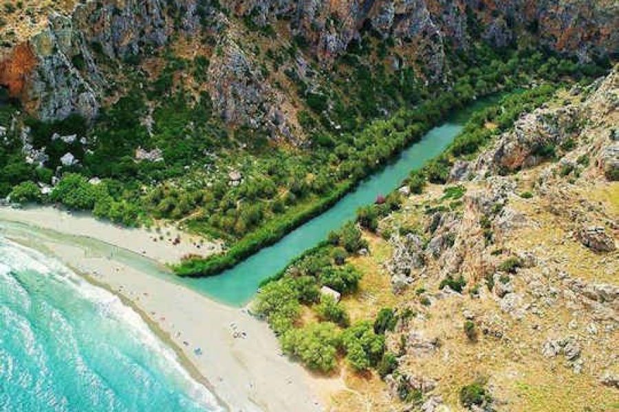 Preveli Palm Beach-Kourtaliotiko-Damnoni Beach-Plakias
