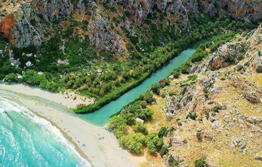 Preveli Palm Beach-Kourtaliotiko-Damnoni Beach-Plakias